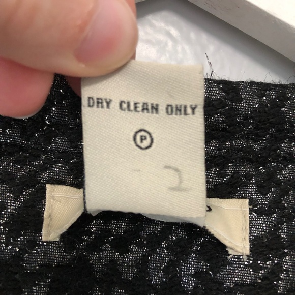 Vertigo Paris Metallic Tweed Fringe & Chain Detail Zip Blazer L fits like a M - Picture 14 of 14